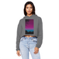 Twilight Cropped Raw Edge Boyfriend Hoodie