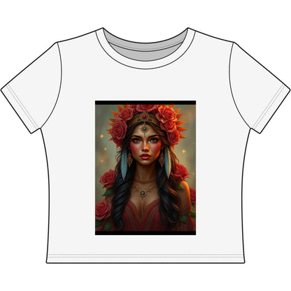 Floral Goddess Crop Tee