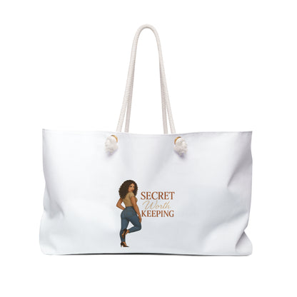 Stylish Weekender Bag - Perfect for Travel, Gifts, Beach, Gym, or Weekend Getaways - 'Secret Keeping' Design