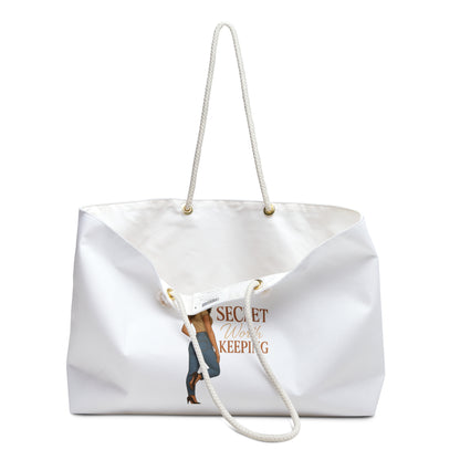Stylish Weekender Bag - Perfect for Travel, Gifts, Beach, Gym, or Weekend Getaways - 'Secret Keeping' Design