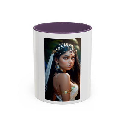 Mystic Jewel Princess  Coffee Mug — Elegant Feminine Art Ceramic