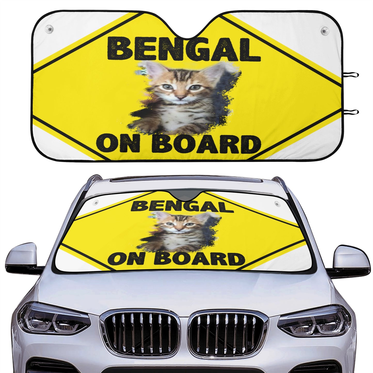 Bengal on Board Car Auto Sun Shade