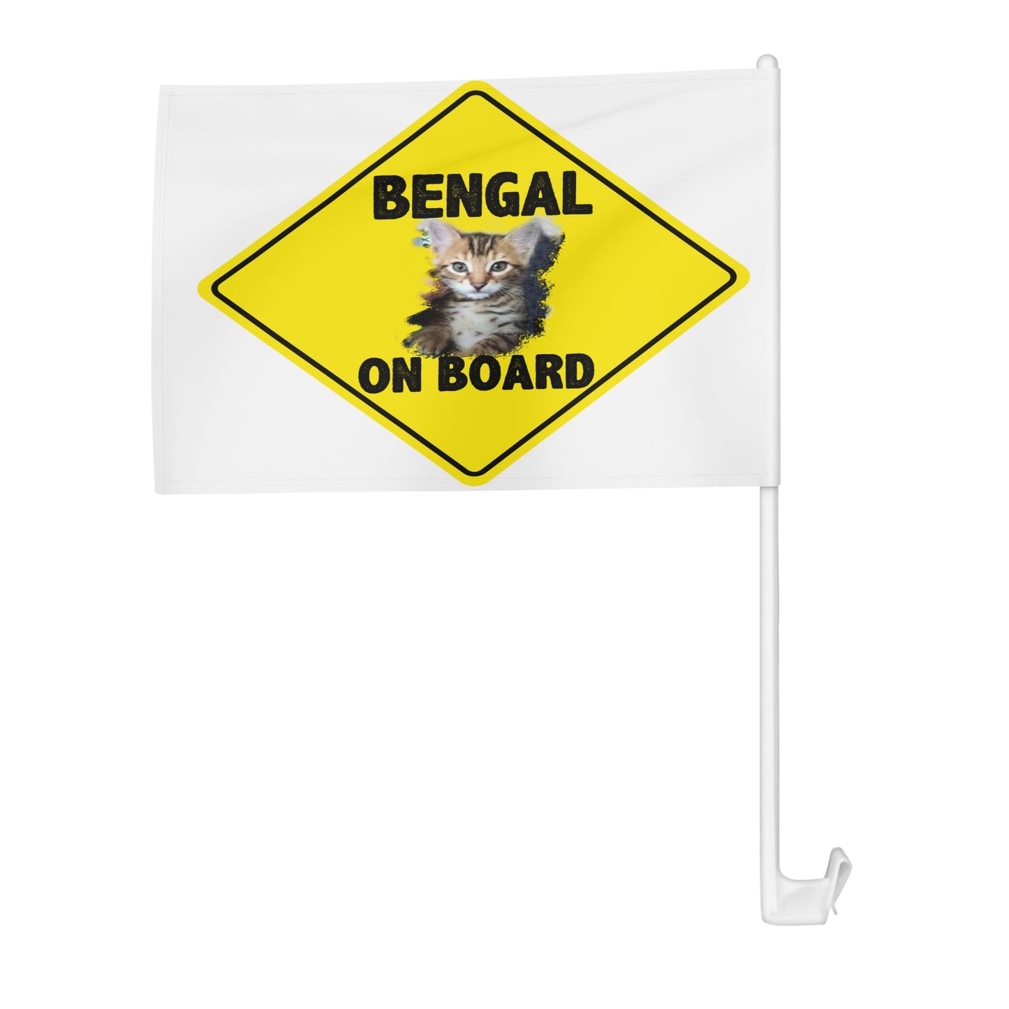 Bengal on Board Car Flags 12 X18 In