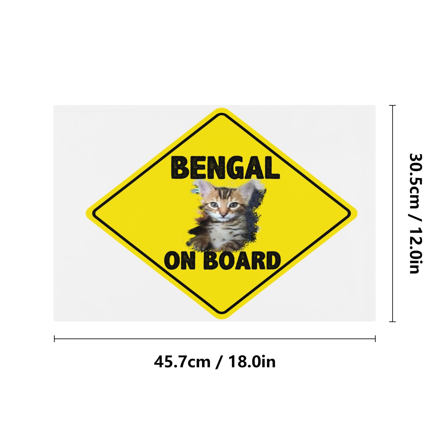 Bengal on Board Car Flags 12 X18 In