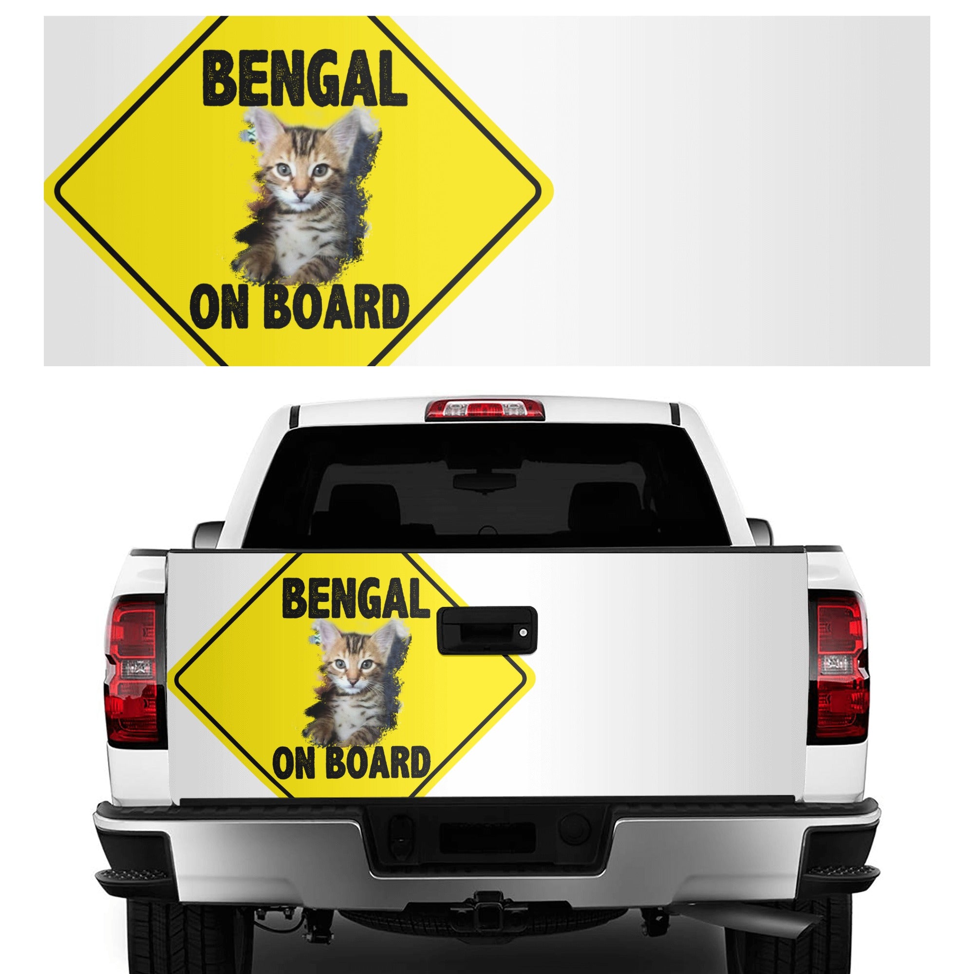Bengal on Board Truck Decals Sticker – Morbid Candy Shop