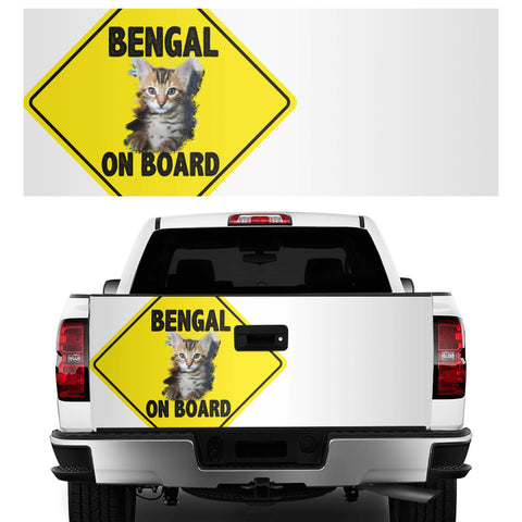 Bengal on Board Truck Decals Sticker