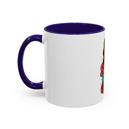 Colorful Sugar Rush Queen Mug, Fun Gift for Sweet Lovers, Cute Coffee Cup, Birthday, Celebration, Drinkware