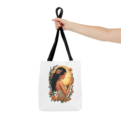 Scorpio  Tote Bag — Floral Astrological Gift