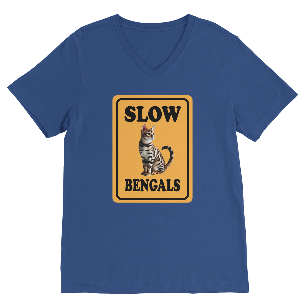 slow bengals Classic V-Neck T-Shirt