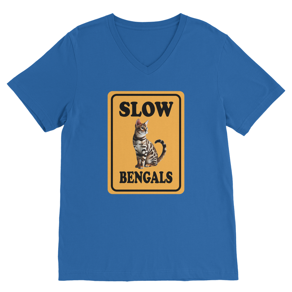 slow bengals Premium V-Neck T-Shirt