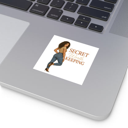 Chic Laminate Stickers, Empowering Décor, Secret Worth Keeping, Stylish Gifts, Trendy Accessories, Perfect for Journals, Scrapbooking