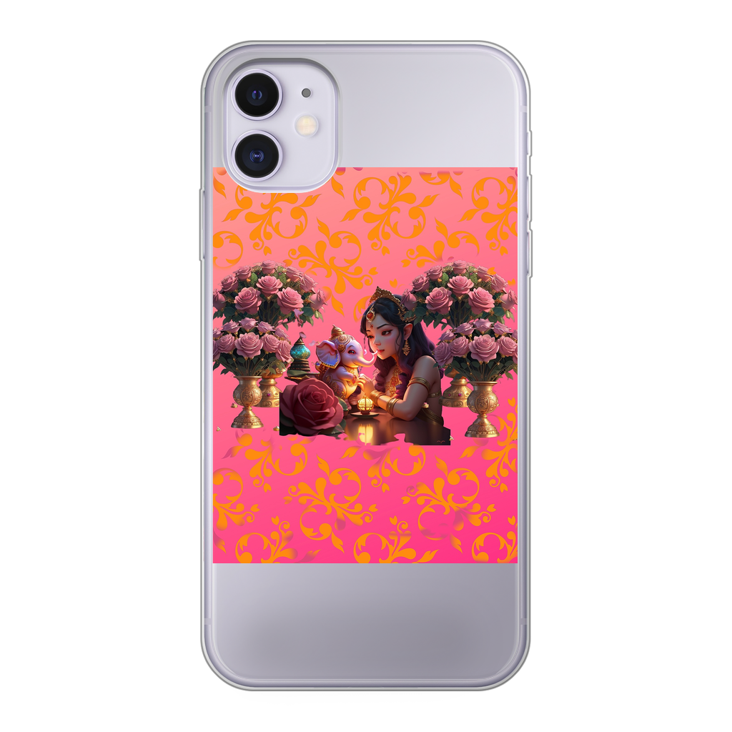 Best Friend Back Printed Transparent Soft Phone Case