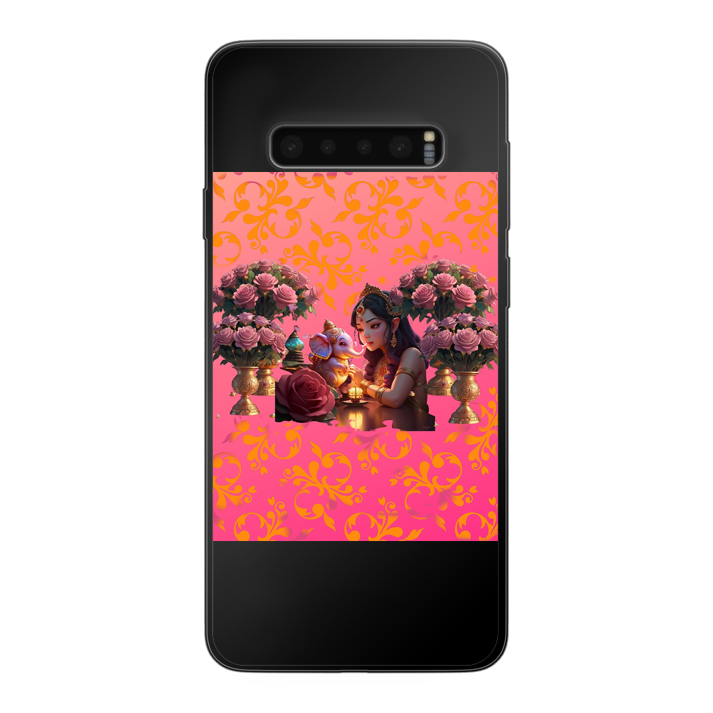 Best Friend Back Printed Black Soft Phone Case