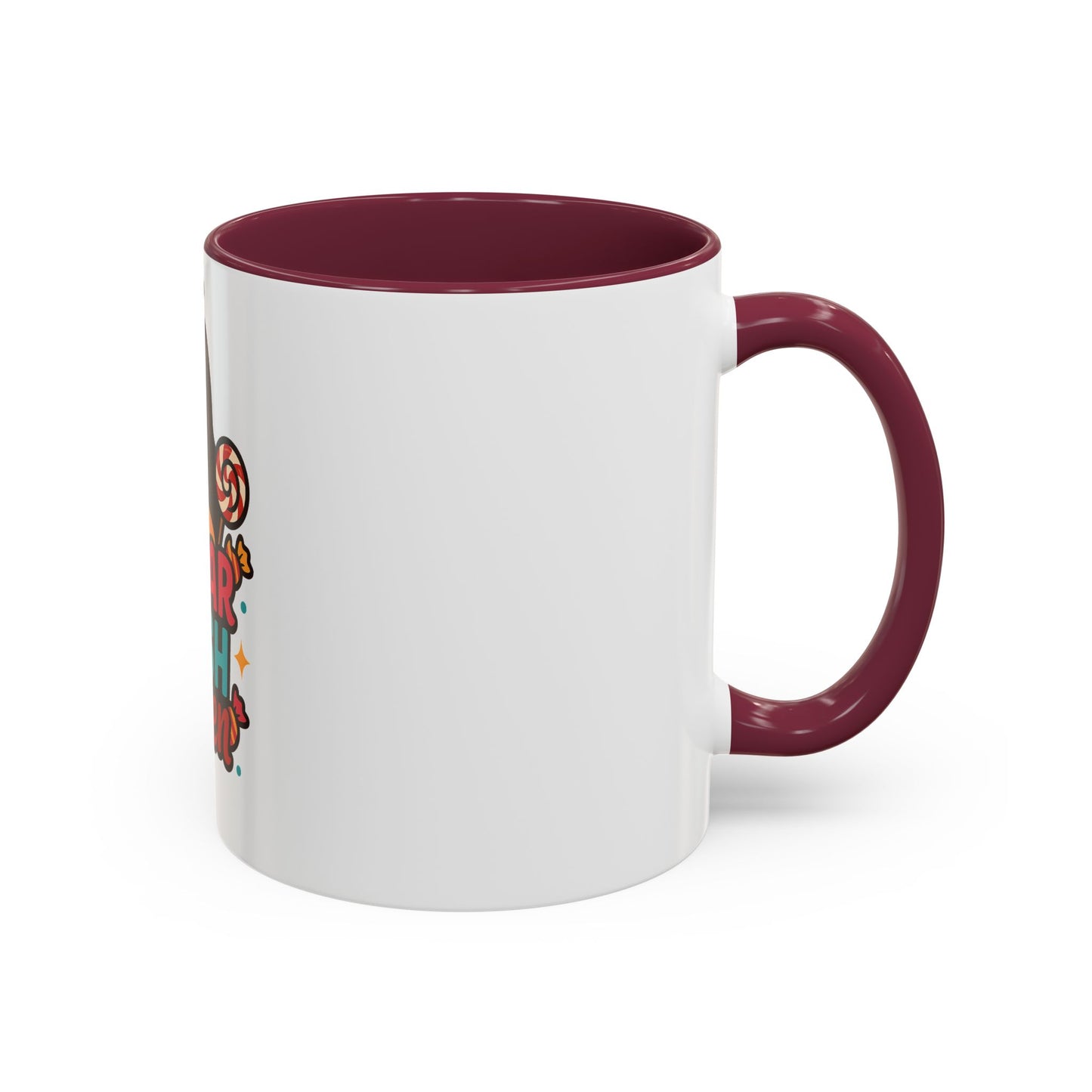 Colorful Sugar Rush Queen Mug, Fun Gift for Sweet Lovers, Cute Coffee Cup, Birthday, Celebration, Drinkware