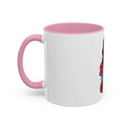 Colorful Sugar Rush Queen Mug, Fun Gift for Sweet Lovers, Cute Coffee Cup, Birthday, Celebration, Drinkware
