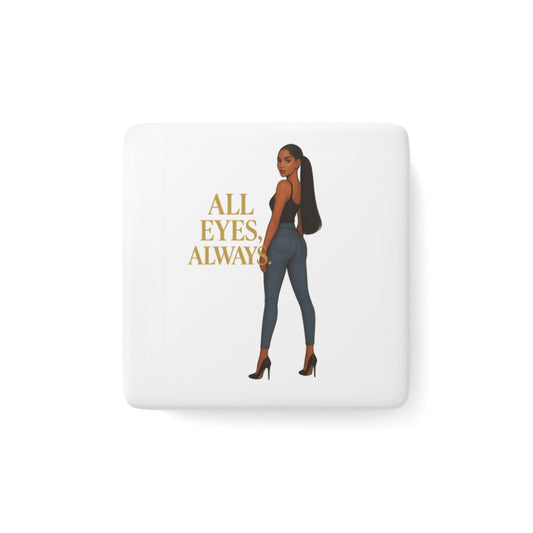 Stylish Porcelain Magnet with Motivational Quote - Perfect for Home Decor, Gift, Inspirational Decor, Office Magnet, Fridge Magnet