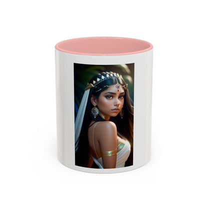 Mystic Jewel Princess  Coffee Mug — Elegant Feminine Art Ceramic
