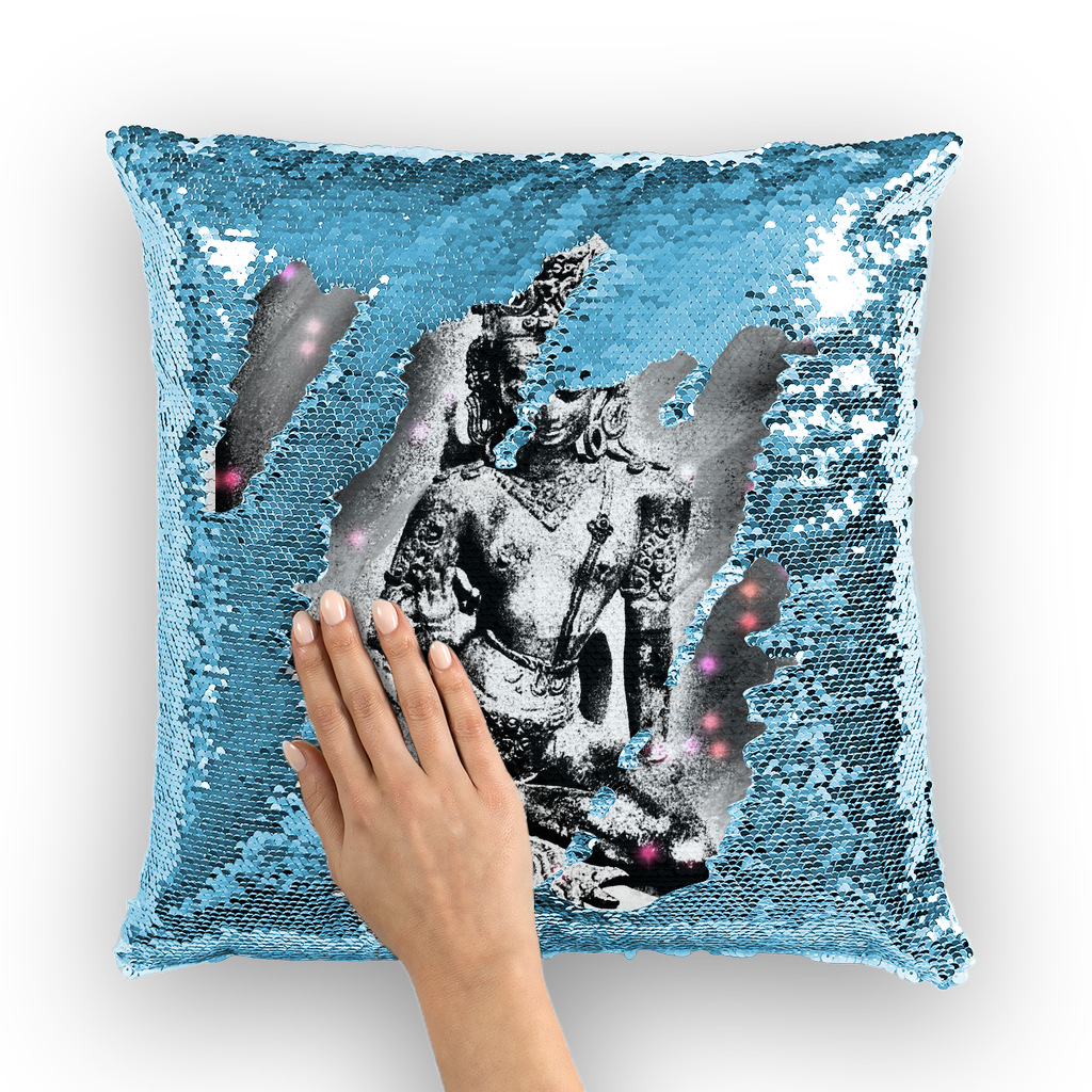 Good Fortune Sequin Cushion Cover