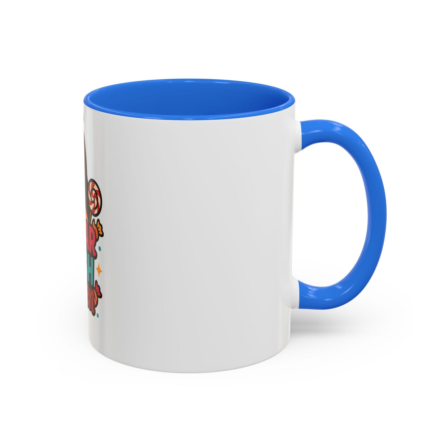 Colorful Sugar Rush Queen Mug, Fun Gift for Sweet Lovers, Cute Coffee Cup, Birthday, Celebration, Drinkware