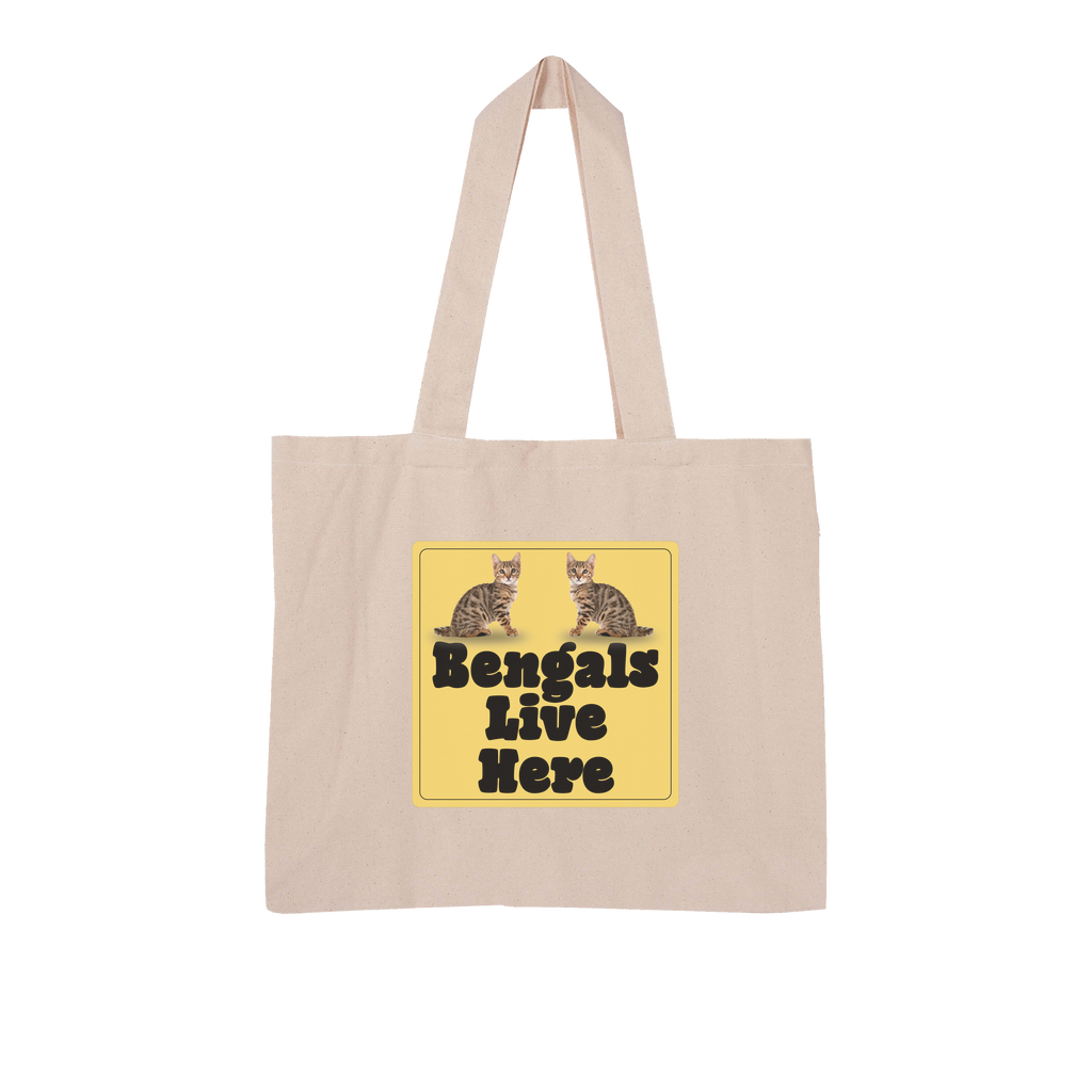 Bengals Large Organic Tote Bag