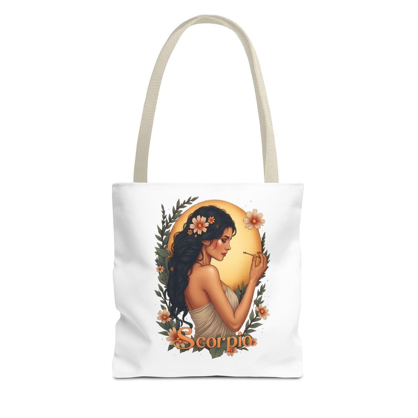 Scorpio  Tote Bag — Floral Astrological Gift