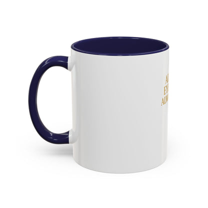 Chic Accent Coffee Mug, Eye-Catching Mug for Coffee Lovers, Perfect Gift for Her, Stylish Drinkware, All Eyes Always Design