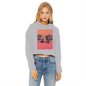 Best Friend Ladies Cropped Raw Edge Hoodie