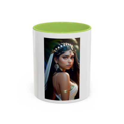 Mystic Jewel Princess  Coffee Mug — Elegant Feminine Art Ceramic
