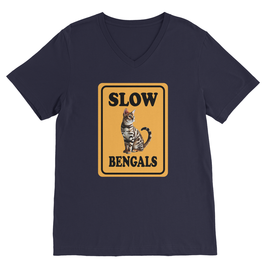 slow bengals Classic V-Neck T-Shirt