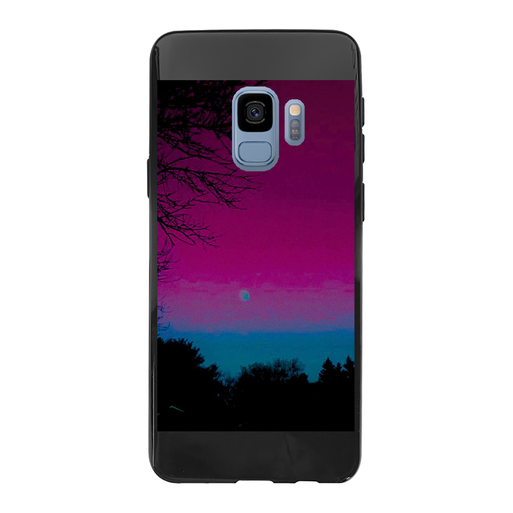 Twilight Back Printed Black Soft Phone Case