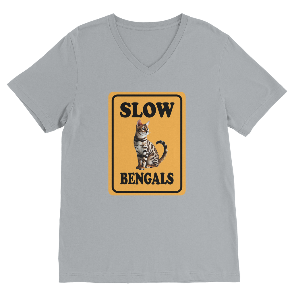 slow bengals Classic V-Neck T-Shirt