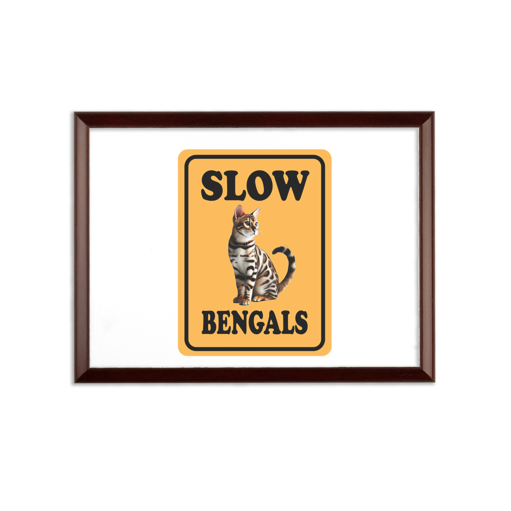 slow bengals Sublimation Wall Plaque