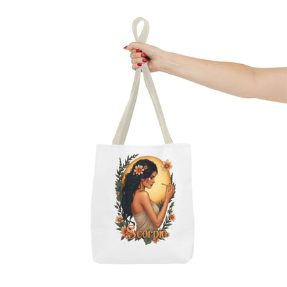 Scorpio  Tote Bag — Floral Astrological Gift