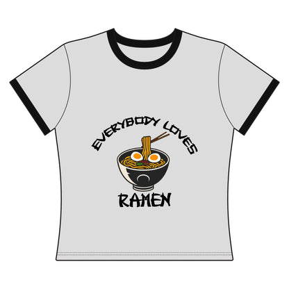 Everybody Loves Ramen Women's Ringer Tee