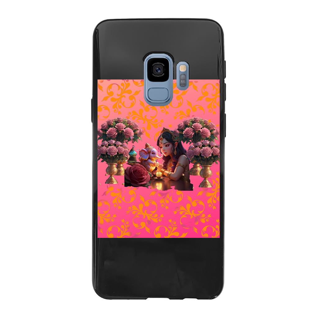 Best Friend Back Printed Black Soft Phone Case