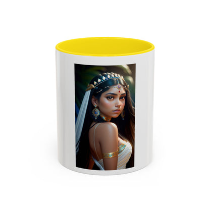 Mystic Jewel Princess  Coffee Mug — Elegant Feminine Art Ceramic