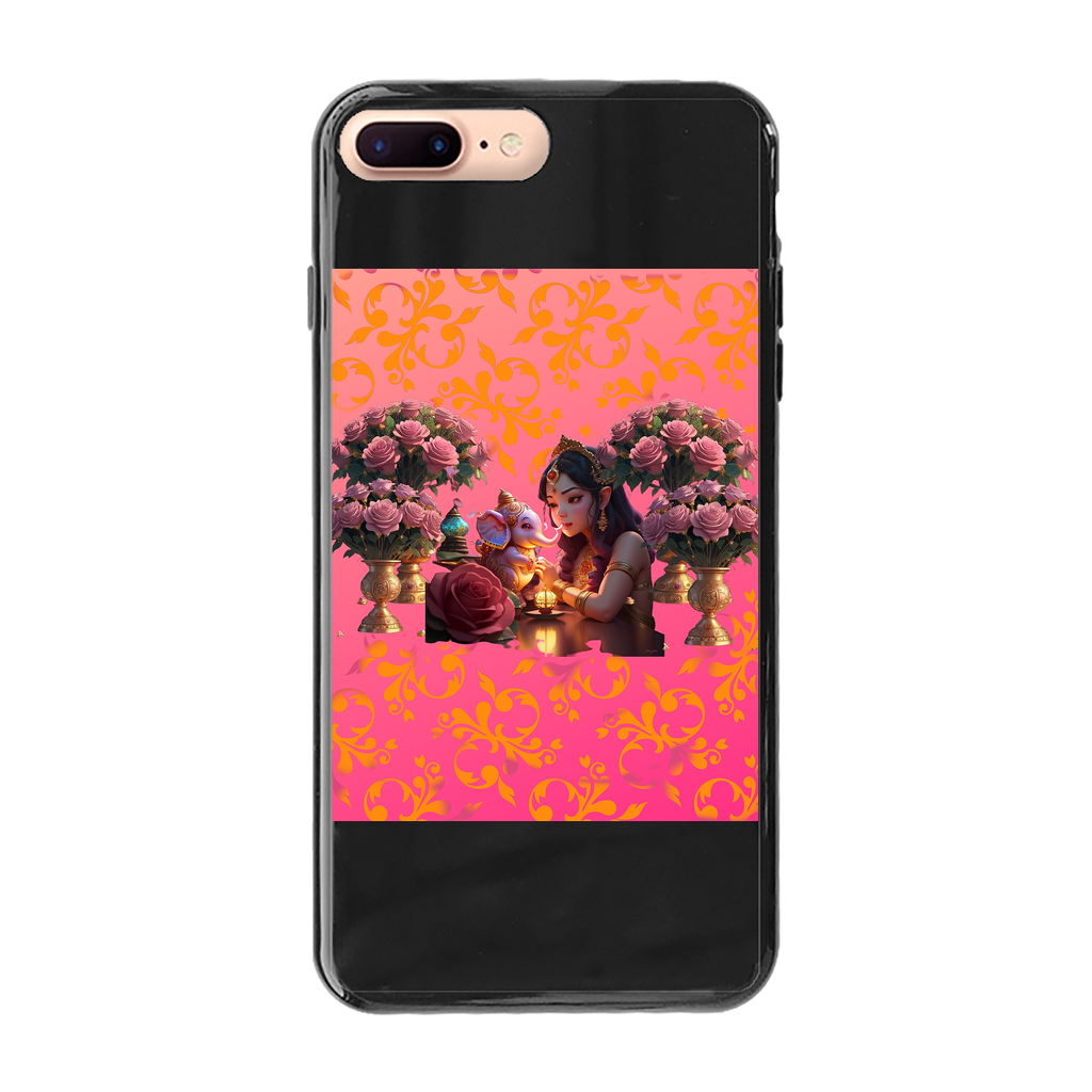 Best Friend Back Printed Black Soft Phone Case