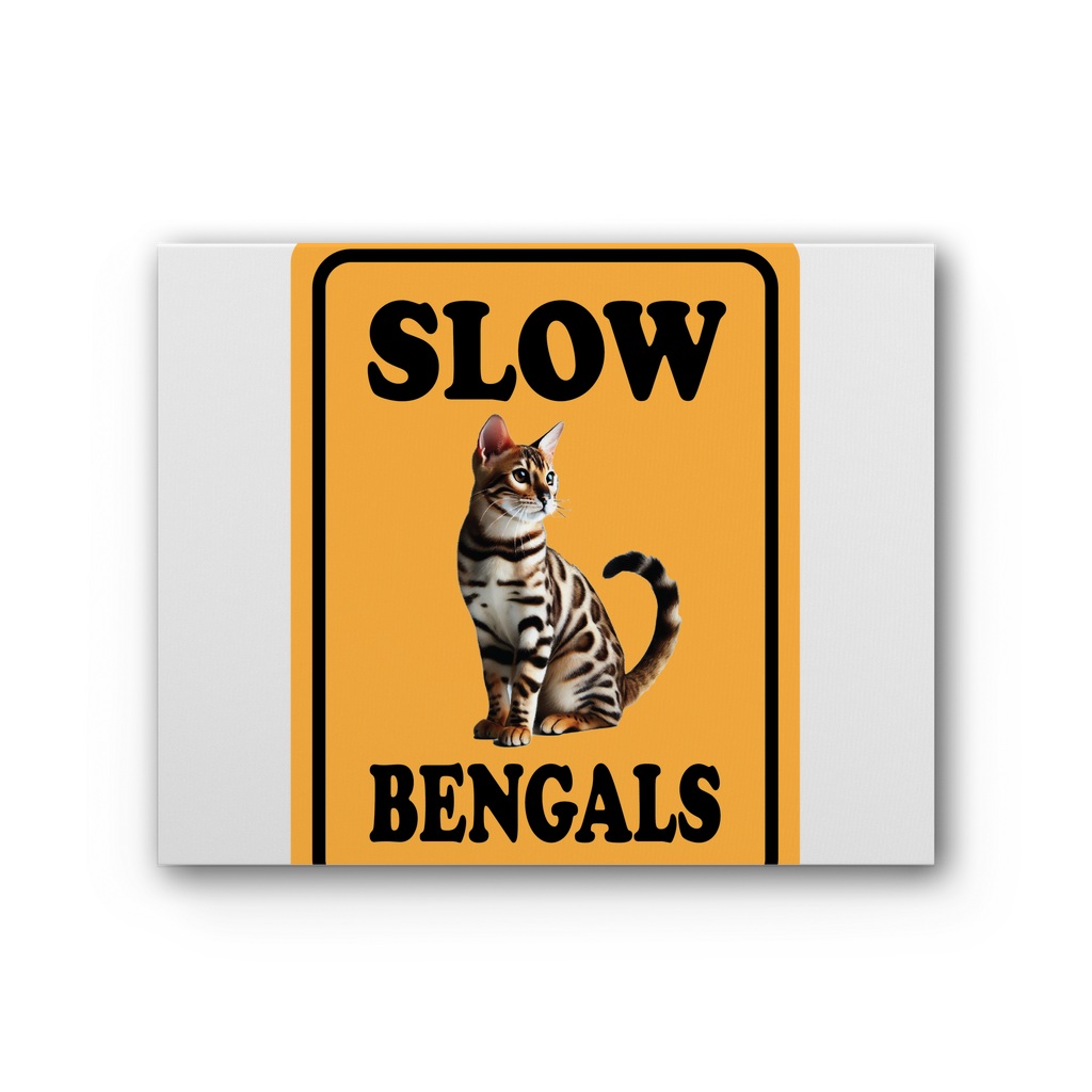 slow bengals Premium Stretched Canvas