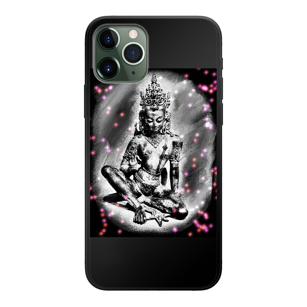 Good Fortune Back Printed Black Soft Phone Case