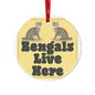 Bengals Glass Hanging Ornament