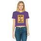 slow bengals Classic Women's Cropped Raw Edge T-Shirt