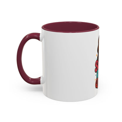 Colorful Sugar Rush Queen Mug, Fun Gift for Sweet Lovers, Cute Coffee Cup, Birthday, Celebration, Drinkware