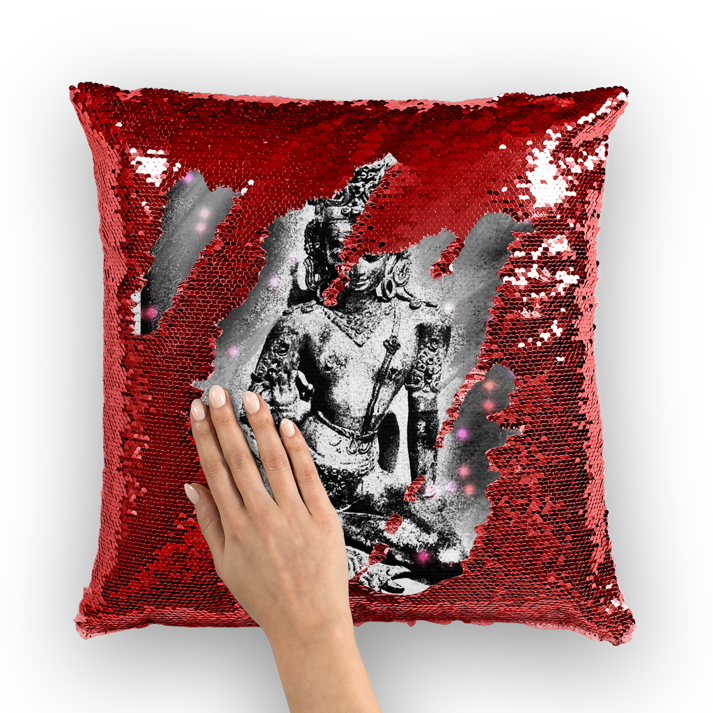 Good Fortune Sequin Cushion Cover