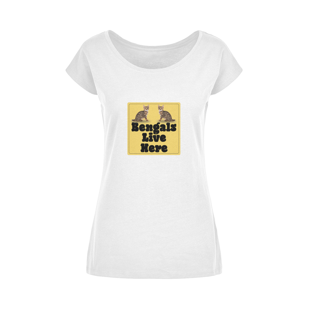 Bengals Wide Neck Womens T-Shirt XS-5XL