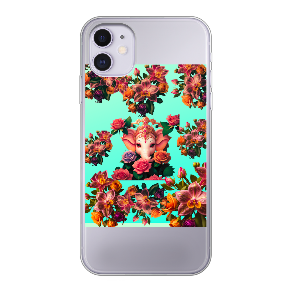 Harmonious Back Printed Transparent Soft Phone Case