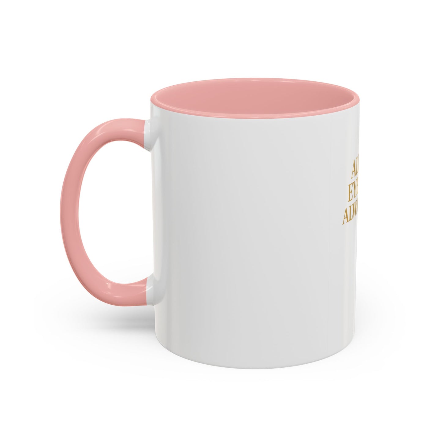 Chic Accent Coffee Mug, Eye-Catching Mug for Coffee Lovers, Perfect Gift for Her, Stylish Drinkware, All Eyes Always Design
