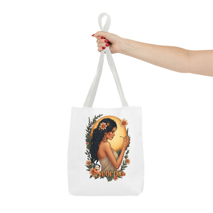 Scorpio  Tote Bag — Floral Astrological Gift