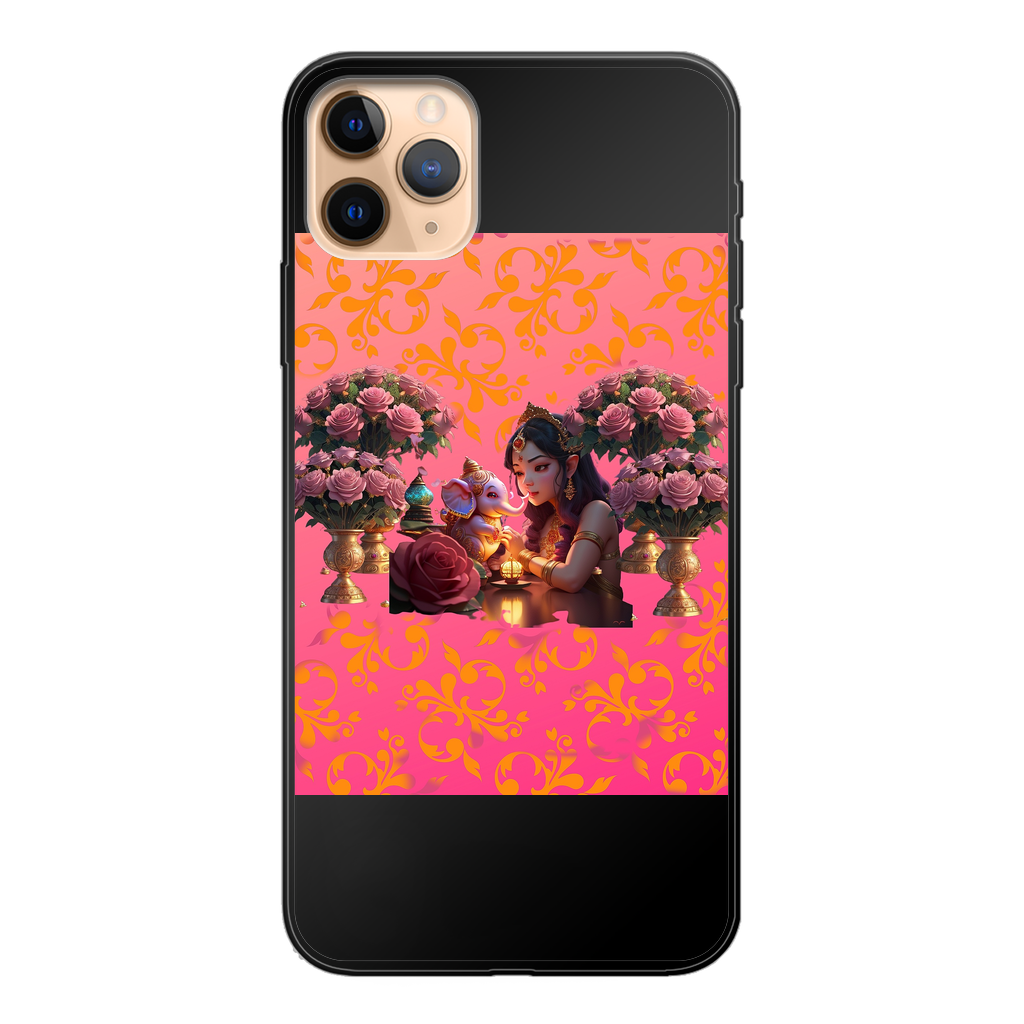 Best Friend Back Printed Black Soft Phone Case