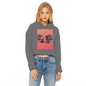 Best Friend Ladies Cropped Raw Edge Hoodie