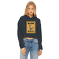 slow bengals Ladies Cropped Raw Edge Hoodie